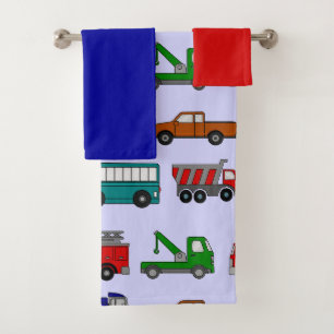 Cars, Trucks, Buses  Bath Towel Set