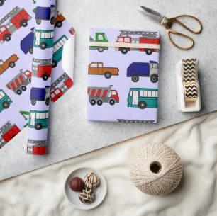 Cars, Trucks, Buses  Wrapping Paper