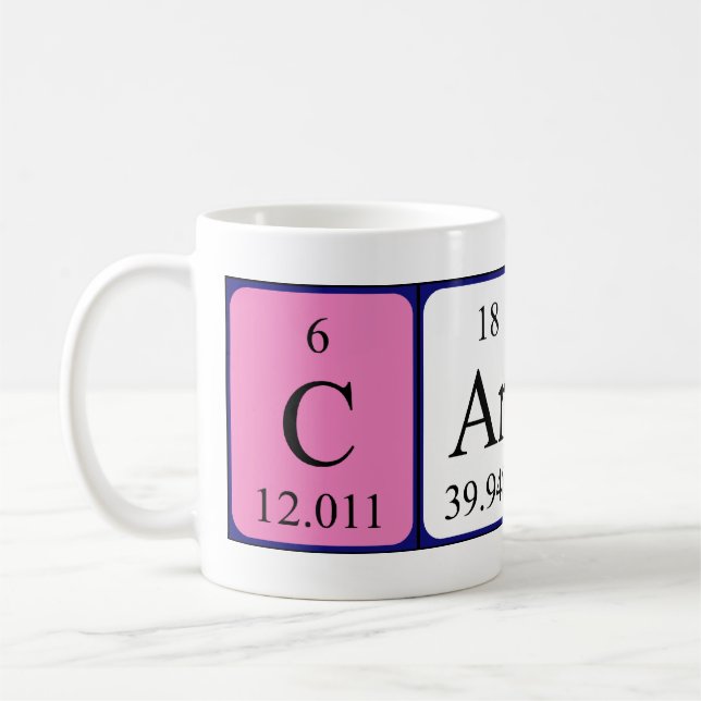 Carsen periodic table name mug (Left)