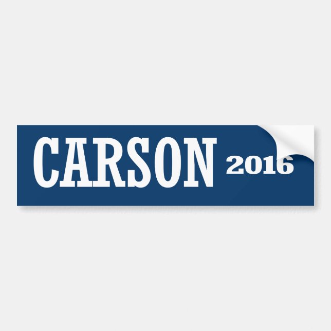 CARSON 2016 BUMPER STICKER (Front)