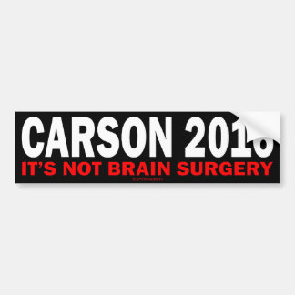 Carson 2016 bumper sticker