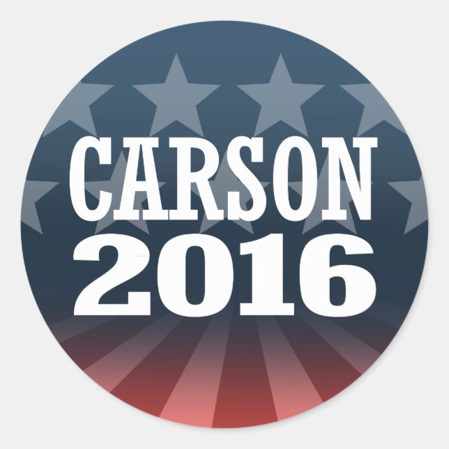 CARSON 2016 CLASSIC ROUND STICKER (Front)