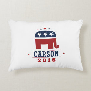 Carson 2016 GOP Elephant Design Decorative Cushion