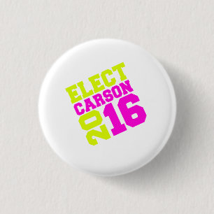 Carson 2016 Neon Design 3 Cm Round Badge