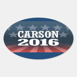 CARSON 2016 OVAL STICKER