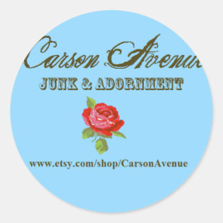 Carson Avenue Classic Round Sticker
