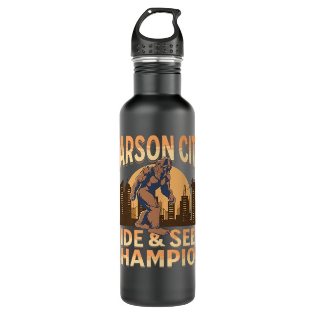 Carson City Bigfoot City Sunset Champ gifts 710 Ml Water Bottle (Front)