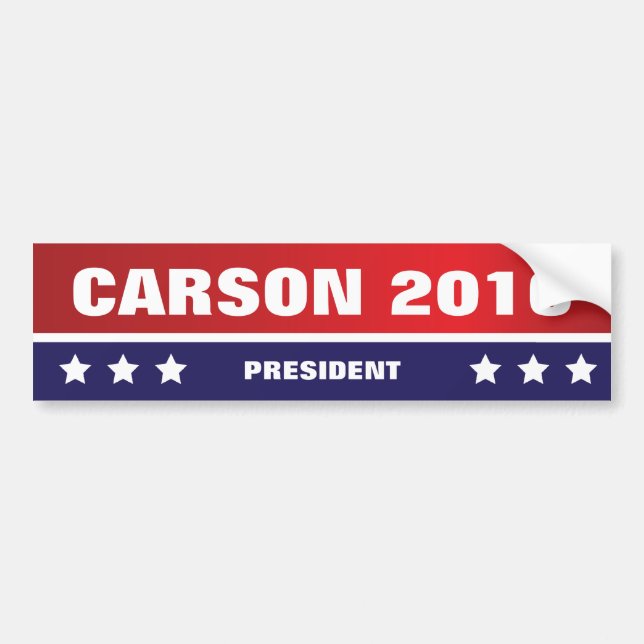 Carson for President 2016 Bumper Sticker (Front)