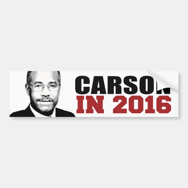 Carson in 2016 Bumper -.png Bumper Sticker (Front)