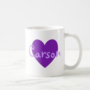 Carson in Purple Coffee Mug