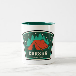Carson National Forest Camping Two-Tone Coffee Mug