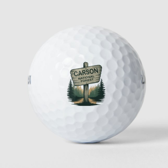 Carson National Forest New Mexico Golf Balls (Front)