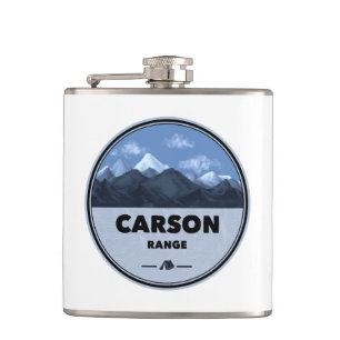 Carson Range California Nevada Camping Hip Flask