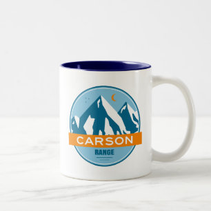 Carson Range California Nevada Two-Tone Coffee Mug