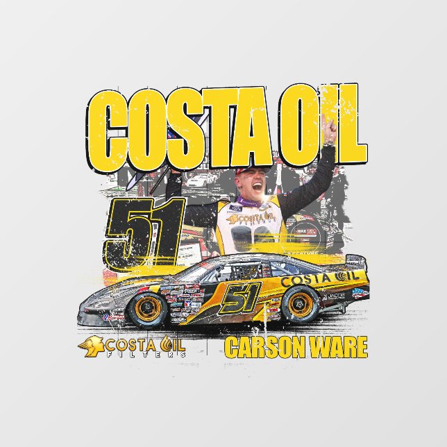 Carson Ware 51 Car Window Cling (Sheet)