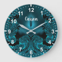 CARSON ~ WOW! Fractal Pattern Green and Black ~