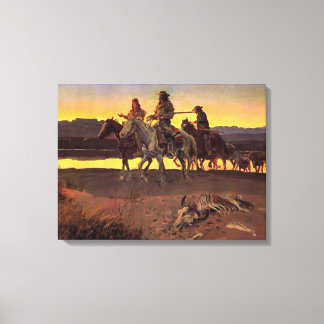 Carson's Men by Charles M. Russell Canvas Print