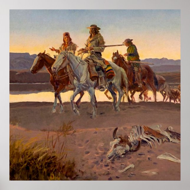 “Carson's Men” by Charles Russell Poster (Front)