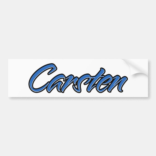 Carsten Name blue Aufkleber Sticker Autoaufkleber (Front)
