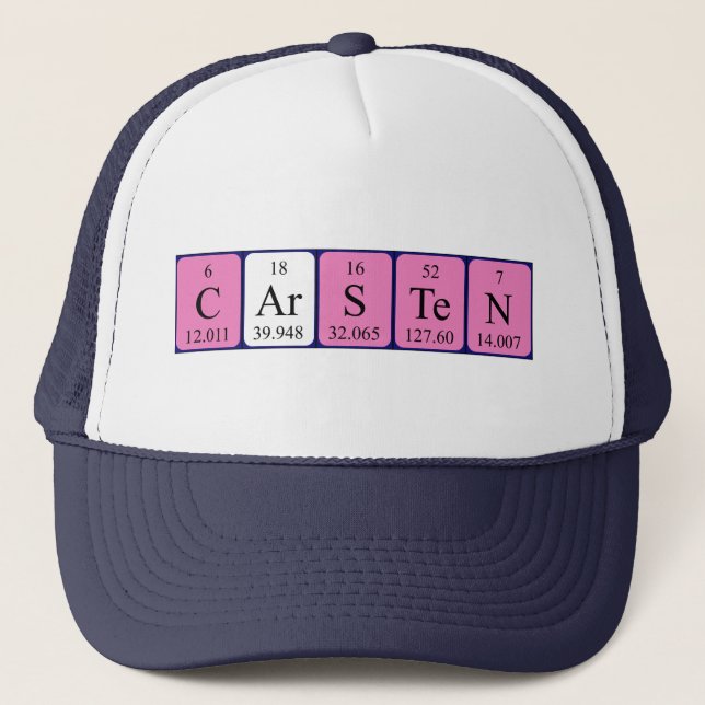 Carsten periodic table name hat (Front)