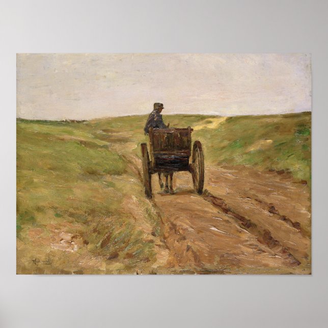Cart in Katwijk, 1889 Poster (Front)
