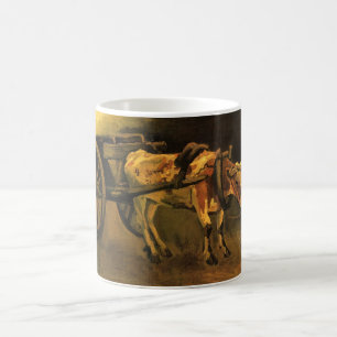 Cart with Red and White Ox (Vincent van Gogh) Coffee Mug