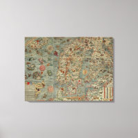 Carta Marina - Ancient Creatures Map of the World