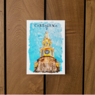 Cartagena Colombia Landmark Cathedral Postcard