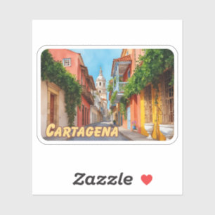 Cartagena Colombia Watercolor