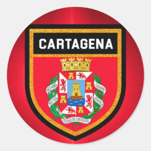 Cartagena Flag Classic Round Sticker