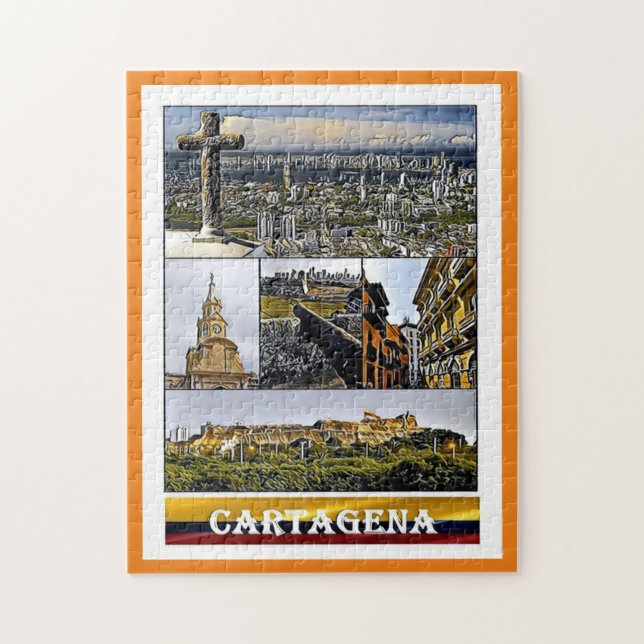 Cartagena - Mosaic - Colombia Jigsaw Puzzle (Vertical)