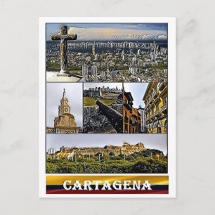 Cartagena - Mosaic - Colombia Postcard