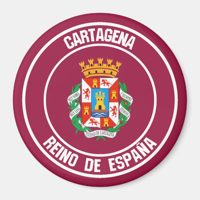 Cartagena Round Emblem Magnet (Front)