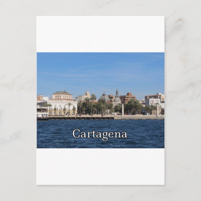 Cartagena souvenir and gift postcard (Front)