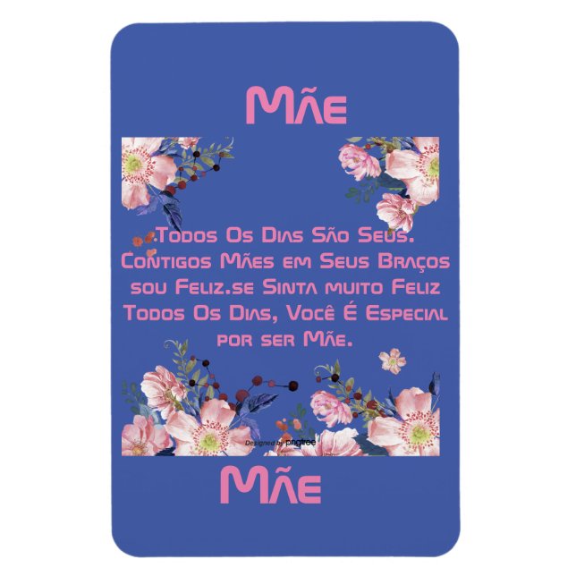 cartão comemorativo dias das mães magnet (Vertical)