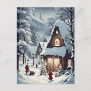 Cartão Postal De Festividades Merry Moments: Your Holiday Postcard