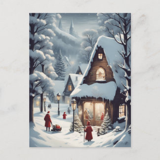 Cartão Postal De Festividades Merry Moments: Your Holiday Postcard