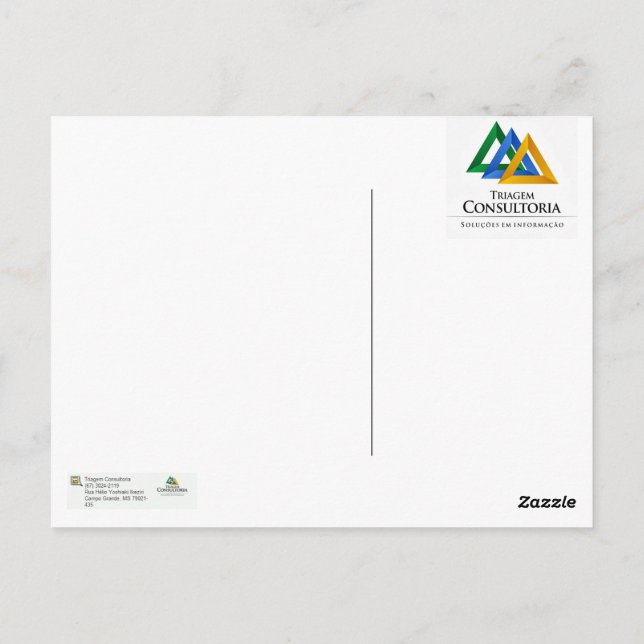 Cartão Postal deus da Biblioteconomia Postcard (Back)