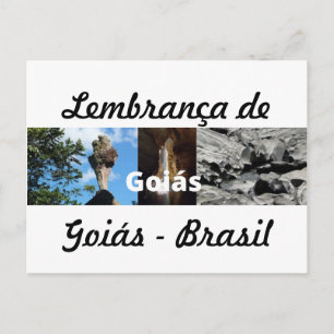 Cartão postal lembrança de Goiás Postcard