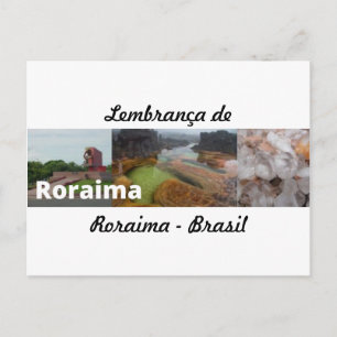 Cartão postal lembrança de Roraima Postcard