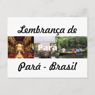 Cartão postal lembrança do Pará Postcard