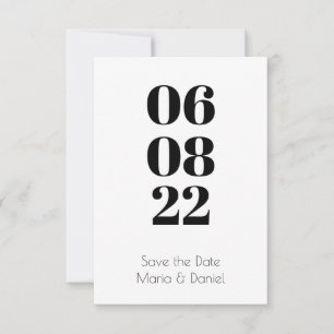 Cartão Reserve a Data Folha Única Save The Date