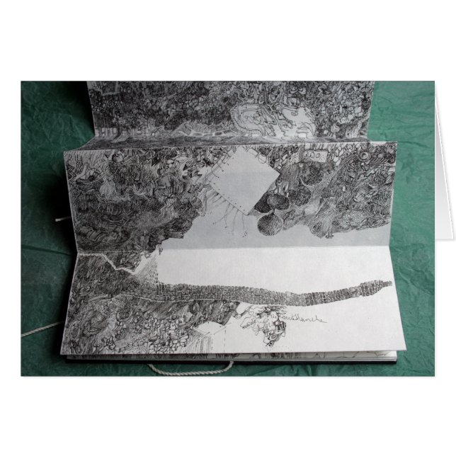 Carte Blanche pour un Stylo en bout de Course Card (Front Horizontal)