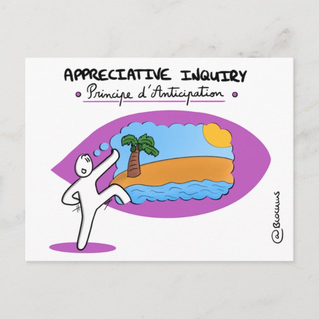 Carte de Coaching "AI - Principe d'Anticipation" Postcard (Front)