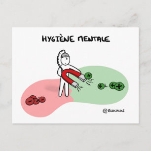 Carte de Coaching "Hygiène mentale" Postcard