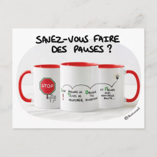 Carte de coaching : Savez-vous faire des pauses ? Postcard