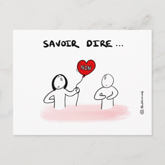 Carte de coaching : Savoir dire "Non" Postcard (Front)