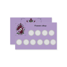 Carte de fidélité standard fleuriste - Botanique