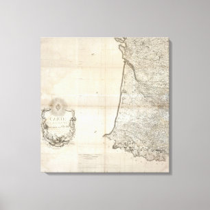 Carte de la France SO Canvas Print