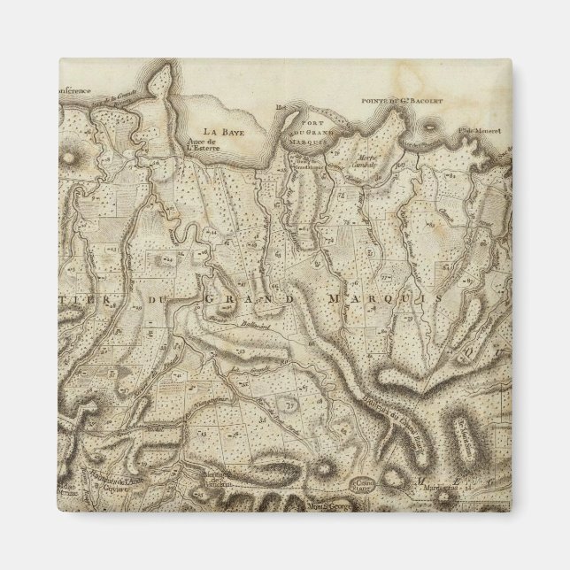 Carte de l'Isle de la Grenade Magnet (Front)